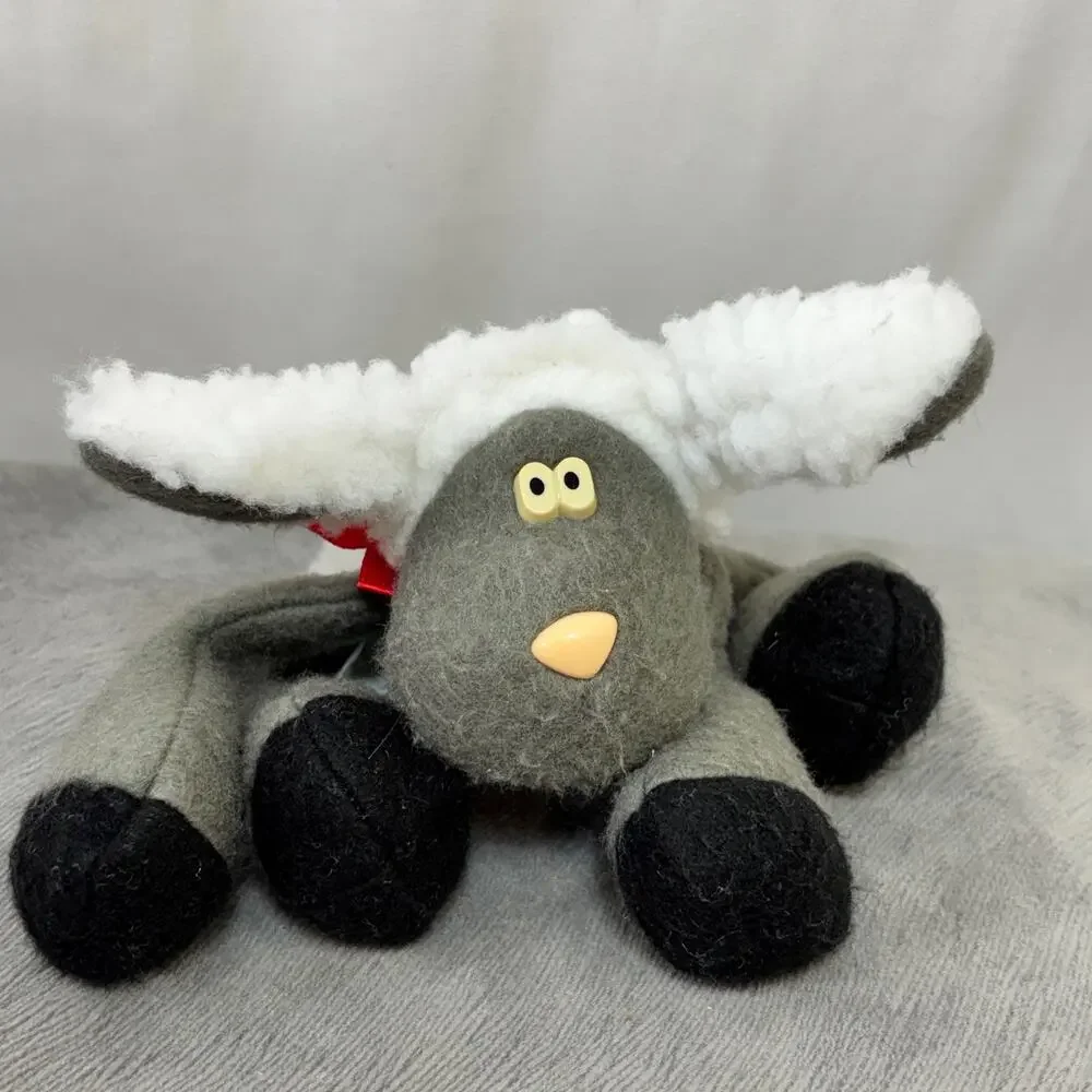 Hallmark Sherman Sheep Plush Toy 9” Vintage 1985 Rodney & Friends Plastic Eyes